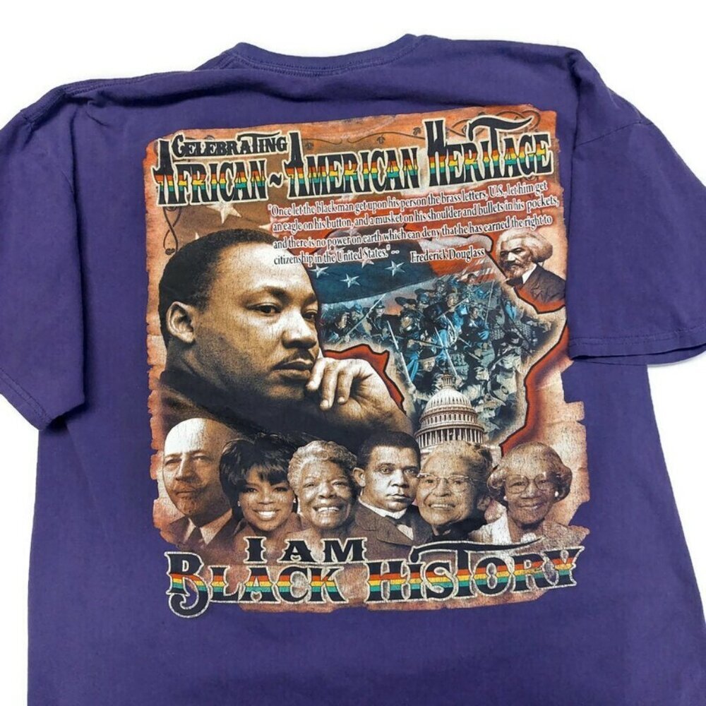 Black History Mens 2XL African American Heritage T Gildan Shirt Short Sleeve Tee - Picture 5 of 8